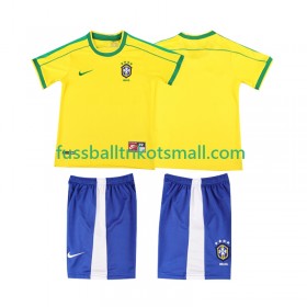 Fußballtrikots Brasilien Retro Kinder 1998 Kurzarm Heimtrikotsatz kaufen